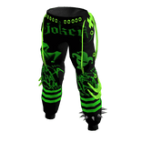 Clown pants Y2K joker jester green,