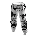 Clown pants Y2K joker jester white,