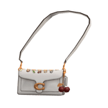 Coach Crossbody Bag White with Charms