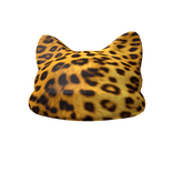 [CODE: GL3] Golden Leopard Beanie w/ Kitty Ears