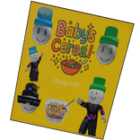 Baby's cereal box
