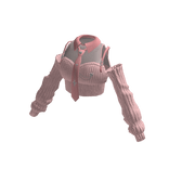 Cold Shoulder Cropped Zip Jacket (Pink)