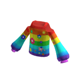 Cold Shoulder Rainbow Top