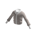 Collar-chain shirt : Beige