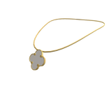 Collar de trébol único blanco (3.0)