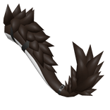 Collar Nardoragon Tail [Dark Brown]