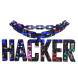 Colorful Animated Glitch Hacker Chain