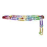 colorful rainbow core paperclip belt elivy