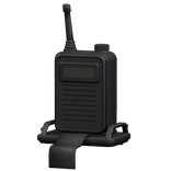 Compact Black Shoulder Radio