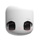 🤍 confused dizzy kitten tooth moe chibi face mask