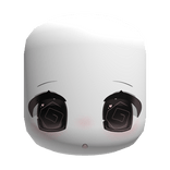 🤍 confused dizzy staring moe eyes chibi face mask