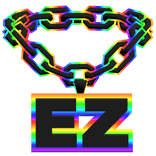 cool ez easy cartoony rainbow chain necklace