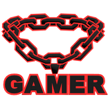 cool gamer cartoony red chain necklace