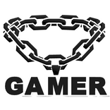 cool gamer cartoony white chain necklace