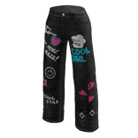 Cool Girl Art Jeans