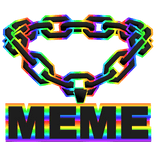 cool meme cartoony rainbow chain necklace