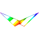 Cool Rainbow Anime Meme Triangle Sunglasses Shades