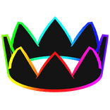 Cool RGB Rainbow Cartoony Crown