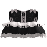 coquette black & pink princess ruffled dress