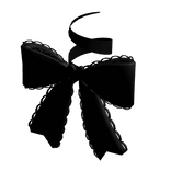 Coquette Black Ribbon Bow (For Korblox)