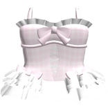 🤍 coquette frilly ballerina dress pink plaid