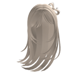 coquette hair bow on long flowy blonde hair