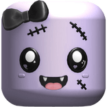 Coquette Halloween Zombie Head w/ Bow