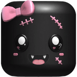 Coquette Halloween Zombie Head w/ Bow