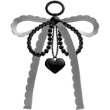 Coquette Lace Heart Keychain
