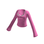 Coquette Lace Trim Top - Pink