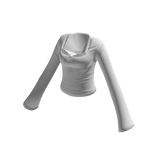 Coquette Lace Trim Top - White