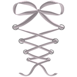 ♡ coquette laced bow corset pink