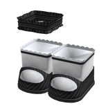 🤍  coquette pin stripe maryjanes & garter black