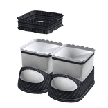 🤍  coquette pin stripe maryjanes & garter navy