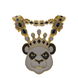 Corrente Panda Cravejada