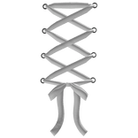 Corset Ribbon Back Piercing White