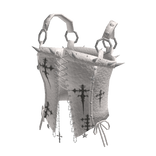 Corset Top with Ring Straps (White)
