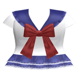 cosplay red blue sailor school lace bow uniform