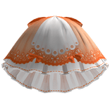 Cottage Core Skirt in Orange