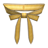 cottagecore plaid neck ribbon tie