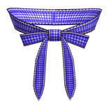 cottagecore plaid neck ribbon tie