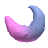 Cotton Candy Fox Tail