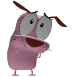 courage the dog shoulder pal