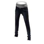 courtside - denim pants [navy]