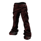 courtside - flannel sweats [red]