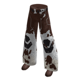 Cow Print Pants with Boots