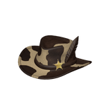 Cowboy Hat Cow Print Fur Cool Sheriff Dead Rails
