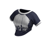 Cozy Graphic Y2K Tee (Dark Blue White)