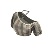 Cozy Off Shoulder Striped Top Necklace(BeigeCream)
