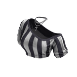 Cozy Off ShoulderStripedTopNecklace(WhiteBlueGrey)